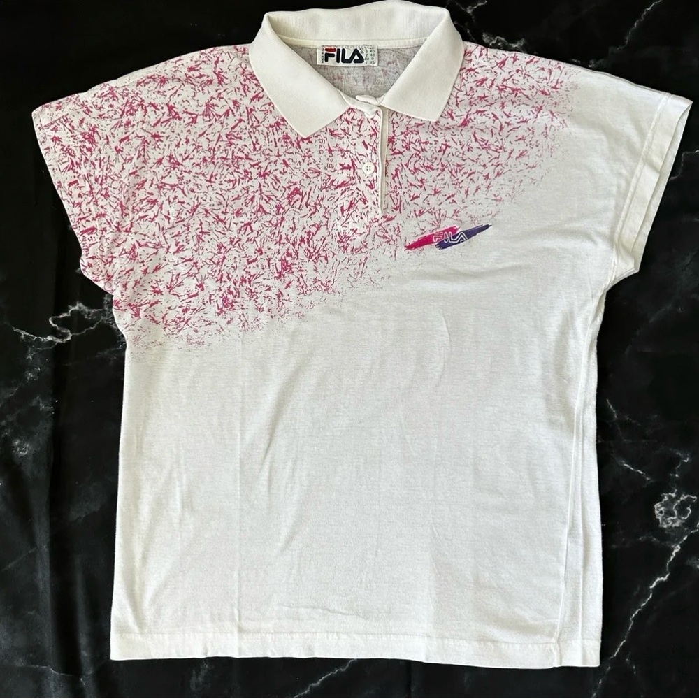 Retro Fila Women’s tennis polo size 10